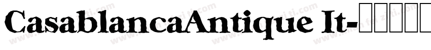 CasablancaAntique It字体转换